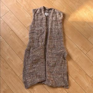 Aritzia, Wilfred long knit vest.